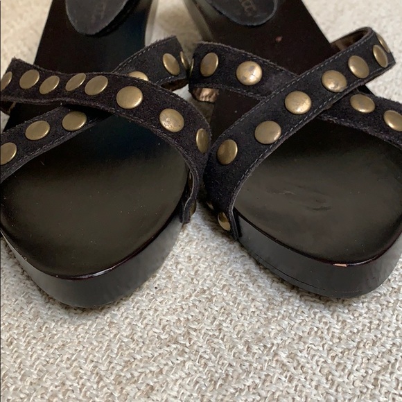 Jessica Bennett NWOT wood platform studded sandals. NWOT❣️ - Picture 5 of 6